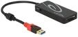 DeLOCK 62899, DeLOCK Hub - 3 Ports USB-Hubs - 3 - Schwarz