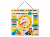 Small Foot - Wooden Learning Board Watch Clock Mouse - German language