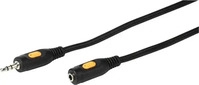 Vivanco Audio Cable 1x3.5mm Male/Fem. 2.5m Black