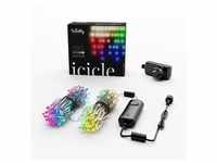 Icicle - 190 App-Controlled RGB + Warm White LEDs. Clear Wire.