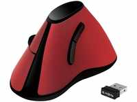 LogiLink TI020, LogiLink Ergonomic vertical mouse wireless 2.4 GHz red - Vertical