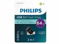 USB Flash Drive 2-in-1. 64GB. USB 3.1 - USB C - 64GB - USB-Stick