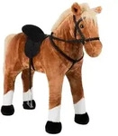 - Wooden Hobby Horse Brown Standing with Sound