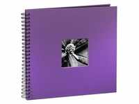 Fine Art Spiral Album 36 x 32 cm 50 Black Pages purple