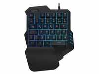 Illuminated one-hand gaming keyboard black - Tastaturen - Schwarz