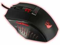 Konix Drakkar Souris Runemaster Gaming Mouse (Black/Red) - Gaming Maus (Schwarz...