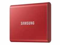 Samsung MU-PC2T0R/WW, Samsung Portable SSD T7 - 2TB - Rot - Extern SSD - USB 3.2 Gen