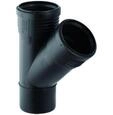 Geberit silent branch pipe 45 &deg; 110 / 50mm mf black pp