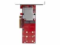 x8 Dual M.2 PCIe SSD Adapter - PCIe 3.0 - PCI Express M.2 SSD Adapter Card- For...