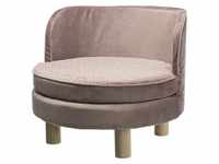 Livia sofa round ø 48 × 40 cm antique pink