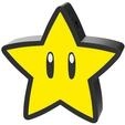 Super Mario Super Star Light with projection