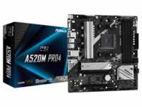 A520M Pro4 Mainboard - AMD A520 - AMD AM4 socket - DDR4 RAM - Micro-ATX