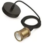 Vintage cord pendant gold 60w 230v