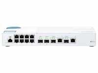 QSW-M408-2C Entry-level 10GbE Layer 2 Web Managed Switch for SMB Network Deployment