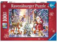 Ravensburger 10112937, Ravensburger Christmas In The Forest 100p