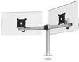 DURABLE 508623, DURABLE Monitor-Doppelhalterung mit verstellbarer H&ouml;he, Drehung und