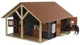 Kids Globe Horse Stable with 2 Boxes and Storage 1:24