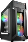 Sharkoon VG6-W RGB - mid tower - ATX - Geh&auml;use - Tower - Schwarz