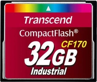 Transcend TS32GCF170, Transcend CompactFlash 170x Industrial - 86MB/s - 32GB