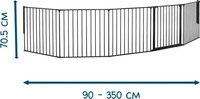 BabyDan 500993, BabyDan Flex XL Safety Gate White 223-278 cm