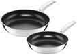 Durado fry pan 24+28 cm set steel handle