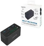 USB 3.2 Gen 1 docking station USB-C 10-port PD mini black