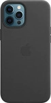 Apple MHKM3ZM/A, Apple iPhone 12 Pro Max Leather Case with MagSafe - Black