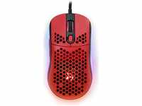 Arozzi AZ-FAVO-BKRD, Arozzi Favo - mouse - USB - red - Maus (Rot)