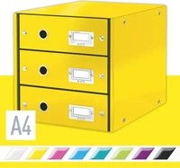 Leitz 60480016, Leitz Click & Store WOW Schubladenset (3 Schubladen) Gelb