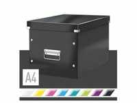 Click & Store WOW Aufbewahrungs- und Transportbox Cube Groß Schwarz