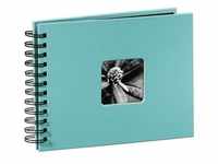 Fine Art Spiral Album 24 x 17 cm 50 Black Pages turquoise