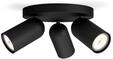 Philips Pongee spot 3xGU10, schwarz