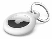 Secure Holder with Keyring - White
