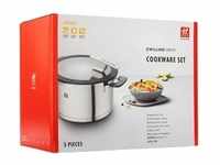 TrueFlow - Cookware set with cover - 5 items - round - silver