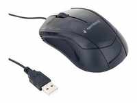 MUS-3B-02 - mouse - USB - black - Maus (Schwarz)