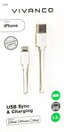 Vivanco Apple iPhone Lightning sync/charger cable MFI 1.2m White