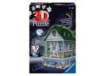 3D Puzzle Buildings Night Light Haunted House 216p