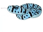 Colourful Plush Snake Blue Rock Rattlesnake 137 cm