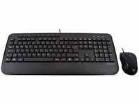 V7 CKU300DE, V7 CKU300DE - keyboard and mouse set - German - black - Tastatur &...