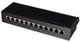 NP0019B Cat.6A Patch Panel 12 ports shielded Desktop black