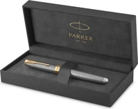 Parker 1931489, Parker Sonnet F&uuml;ller | Chiselled Silver mit Goldzierteilen 