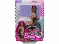 Barbie GRB94, Barbie Fashionistas Doll #166 With Wheelchair & Crimped Brunette...