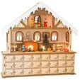 Small Foot Wooden Advent Calendar Living Room with Lights