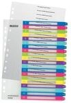 Leitz WOW - divider - 20 parts - for A4 Maxi - tabbed - multicolour