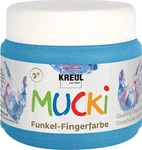 Creativ Company 34755, Creativ Company Mucki Finger Paint - Blue Metallic 150ml