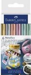 Faber-Castell 160706, Faber-Castell Metallics Marker 6er Kartonetui