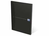Office Essentials A4 Hardback Casebound Notebook Ruled 192 Pages Black