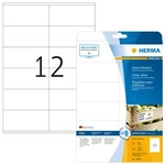 HERMA 10908, HERMA Power-Etiketten A4, 105 x 48 mm, wei&szlig;, extrem stark haftend, aus
