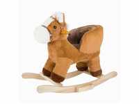 Small Foot - Wooden Rocking Horse Brown with Seat and Sound