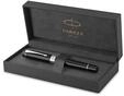 Parker Duofold Classic F&uuml;ller | Schwarz mit palladium-beschichteten Zierteilen 